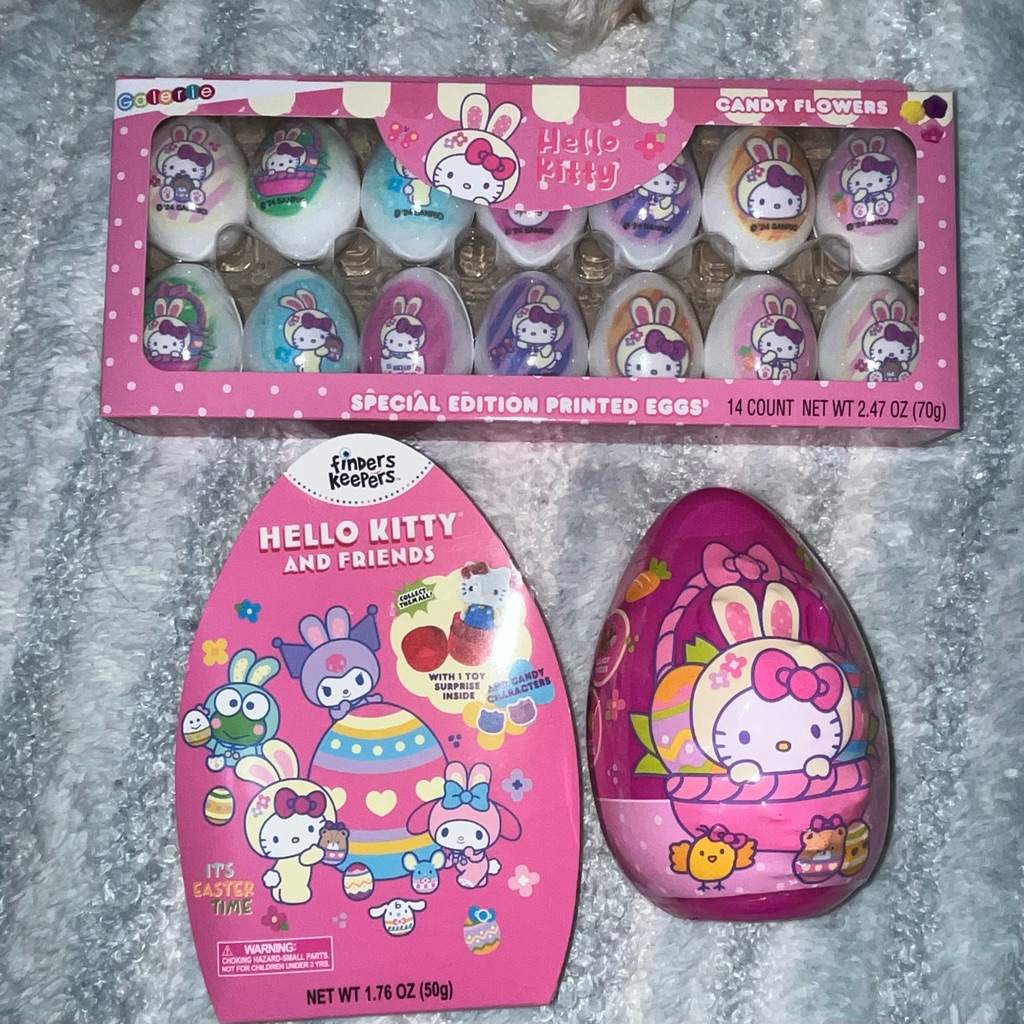 Hello Kitty Easter Eggs/Stickers/Candy Bundle